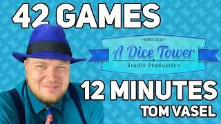 42 Games in 12 Minutes - with Tom Vasel