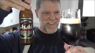 Trying the Asahi Dry Black Beer