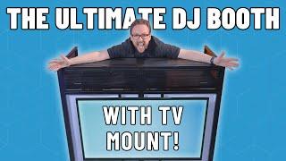 ️ Cast any visuals!  Vonyx DB6 Mobile DJ Booth Stand with TV Screen Mount