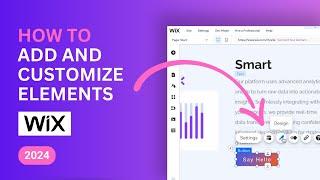 How to Add and Customize Elements in Wix - 2024 Beginner Tutorial