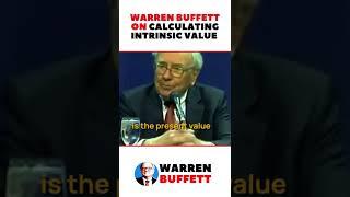 Warren Buffett on Calculating Intrinsic Value #shorts #warrenbuffett