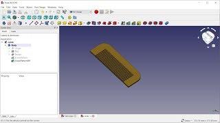 FreeCAD 0.18 Comb Tutorial