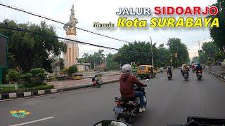 Sidoarjo ke SURABAYA naik Motor.. Jalannya Banyak LUBANG ???