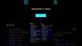 Animated add to Cart button #animatedbutton #animation #webdesign #webdevelopment #coding #shorts