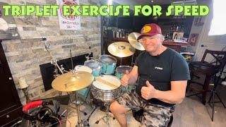 Very cool Triplet exercise/Lick  For Developing Speed On The Drums