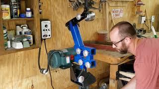 AmeriBrade 2x72 Belt Grinder - Review & Demonstration