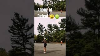 He drops his racket in disgust of losing #tennis #doubles #loser