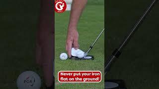 Never set your iron flat on the ground, here's why! #shorts