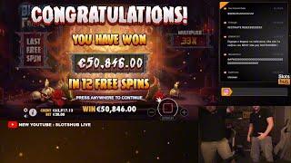 SONOFZEUS + TZIPRIOS HUGE WIN ΣΤΟ BLADE & FANGS // 50.000€ SLOTS WIN