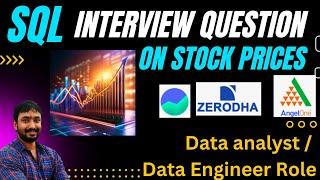 SQL Interview Question on Stock Price for Data Analyst , Data Engineer