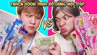 LỚP HỌC NHÍ NHỐ - THÁCH 100K MUA SẠCH ĐỒ DÙNG HỌC TẬP!!