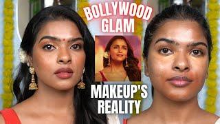 my true BROWN SKIN makeup Therapy | BOLLYWOOD glam Makeup Tutorial | Alia Bhatt's Indian Look in HD