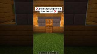 Realistic Doorbell in Minecraft!  #minecraft #minecraftshorts #shorts