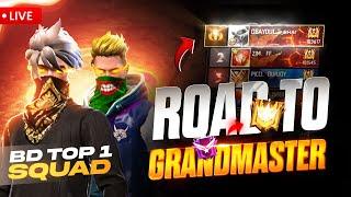 BD TOP 1 SQOUD OBAYDUL BHAI IS LIVE NOW  BR RANK PUSH SEASON 44 ROAD TO GRANDMASTER  #obaydulbhai
