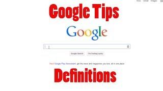 Look up definitions with Google Search - Google Tips