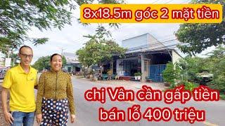 chị Vân cần bán nhà 2 mặt tiền đường nhựa gần chợ Bình Chánh 8mx18.5m Giảm 400 triệu | sổ hồng riêng