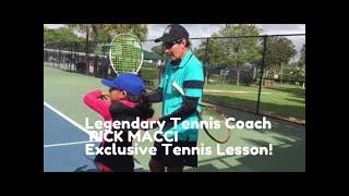 Suhani's Tennis lesson with Rick Macci -Part 2