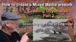 How to Sketch a Bonsai Tree for Mixed Media Art Part 2