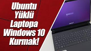 Ubuntu Yüklü Bilgisayara Windows 10 Kurmak (DELL G15)