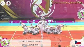 MWF/  EUROPEAN CHAMPION 2023.  GROUP POM PON SENIORS/ LIONS- CZ