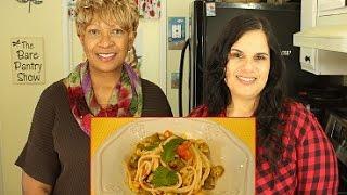 Sister Bettie Cooks With Me/Succotash With Brown Rice Spaghetti (Daniel Fast)