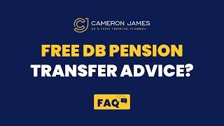 Free Defined Benefit Pension Transfer Advice? Free Financial Adviser