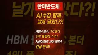 한미반도체  AI 대장주, HBM 독점 기술로 미친듯이 솟는 이유?!/#한미반도체 #HBM #TC본더 #AI반도체 #반도체장비 #SK하이닉스 #마이크론 #엔비디아 #주식