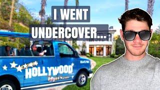 Real Estate Agent goes UNDERCOVER on "CELEBRITY HOME" TOUR BUS