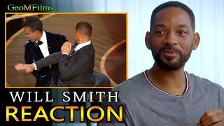 Will Smith REACTS to Chris Rock SMACK