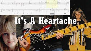 Bonnie Tyler - It's A Heartache Bass Cover (W/ Tab & Backing Track)