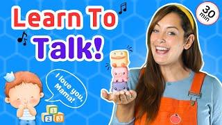 First Sentences For Toddlers | Wheels On The Bus | Play & Learn to Talk