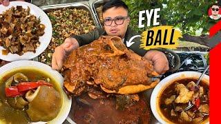 Eating Super TENDER GOAT's brain and eye in CEBU!! Makes you smarter and clears VISION!!