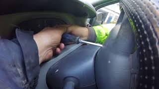 How to remove the steering wheel cushion Vivaro  traffic / Как снять подушку руля трафик Vivaro