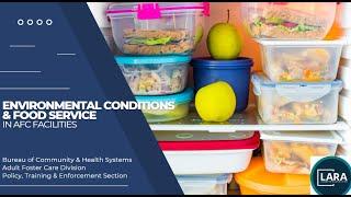 Environmental Conditions & Food Service in AFC Homes