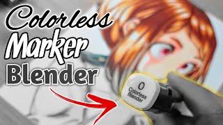 How to Use COLORLESS Marker Blender | COPIC, OHUHU, TOUCH FIVE (Drawing - Uraraka Ochako)