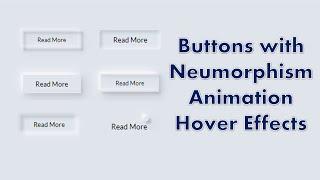 How to Create Buttons with Neumorphism Effects Using HTML & CSS | Wpshopmart