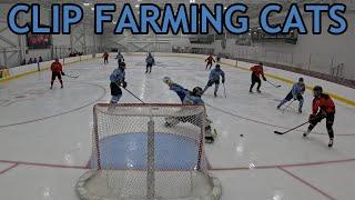 CLIP FARMING CATS... *MIC’D UP* Go Pro Hockey Goalie