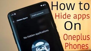 How to hide apps on oneplus 3,3t,5,5T,6,6T,7,7t,8,8t,9,9 pro hide application with lock password ||