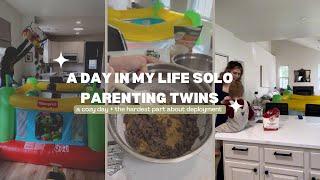 A Day In My Life Solo Parenting Twin Toddlers *the hardest parts about deployments*