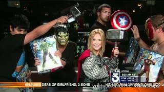 Jessica Holmes wears a Thor costume