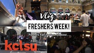 VLOG: FRESHERS WEEK 2021! | Campus Tour, Freshers Fair, Parties, Freebies!!! | King's College London