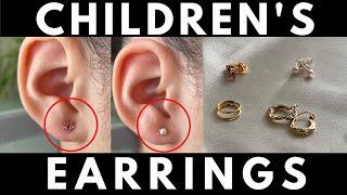 Kids Earrings 101 - Different Types of Posts, Backings, and Hoops for children!