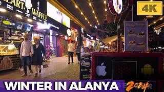 WINTER IN ALANYA 2024 ! ALANYA ANTALYA TURKEY WALKING TOUR ! TURKEY HOLIDAY TURKEY TRAVEL 4K