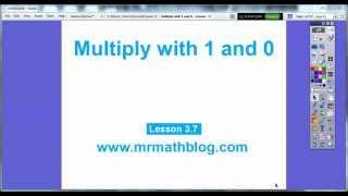 Multiply with 1 and 0   - Lesson 3.7