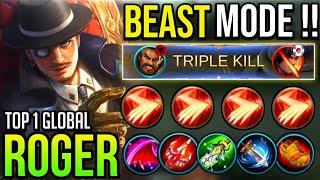 ROGER BEAST MODE [ Top 1 Global Roger ] ROGER BEST BUILD 2020 - Mobile Legends