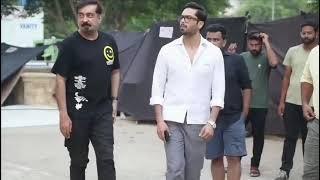 wahaj Ali and fahad mustafa on the set of upcoming drama #mein || produced by Big bang