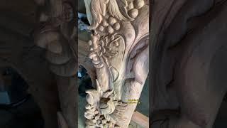 Phân biệt Đục Máy CNC và đục Tay nghề nhân đồ gỗ làm Vua Sập Thờ#dogogiavu #vuasaptho #shorts