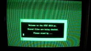 AT&T Unix PC booting