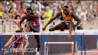 Grant Holloway CHARGES to win 110m hurdles at Monaco Diamond League | NBC Sports