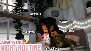 My NightTime Routine in Adopt Me with PET! | ROLEPLAY